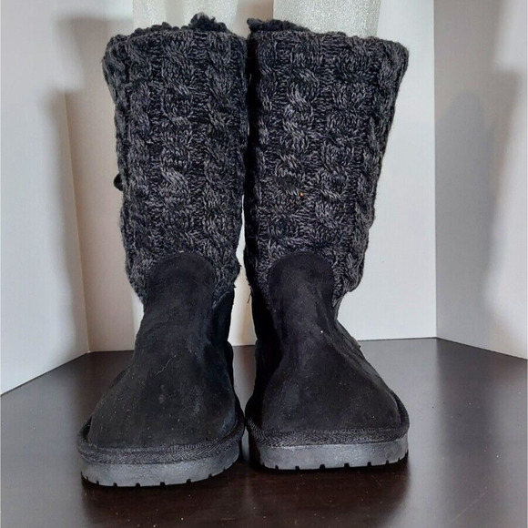 MukLuks Cozy Womens Comfort Boots Size 8w Pull on Winter Boots Knit Tops - Picture 1 of 5
